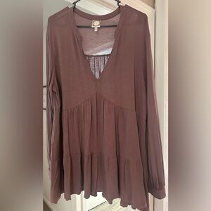 Elegant Mauve Women's Top